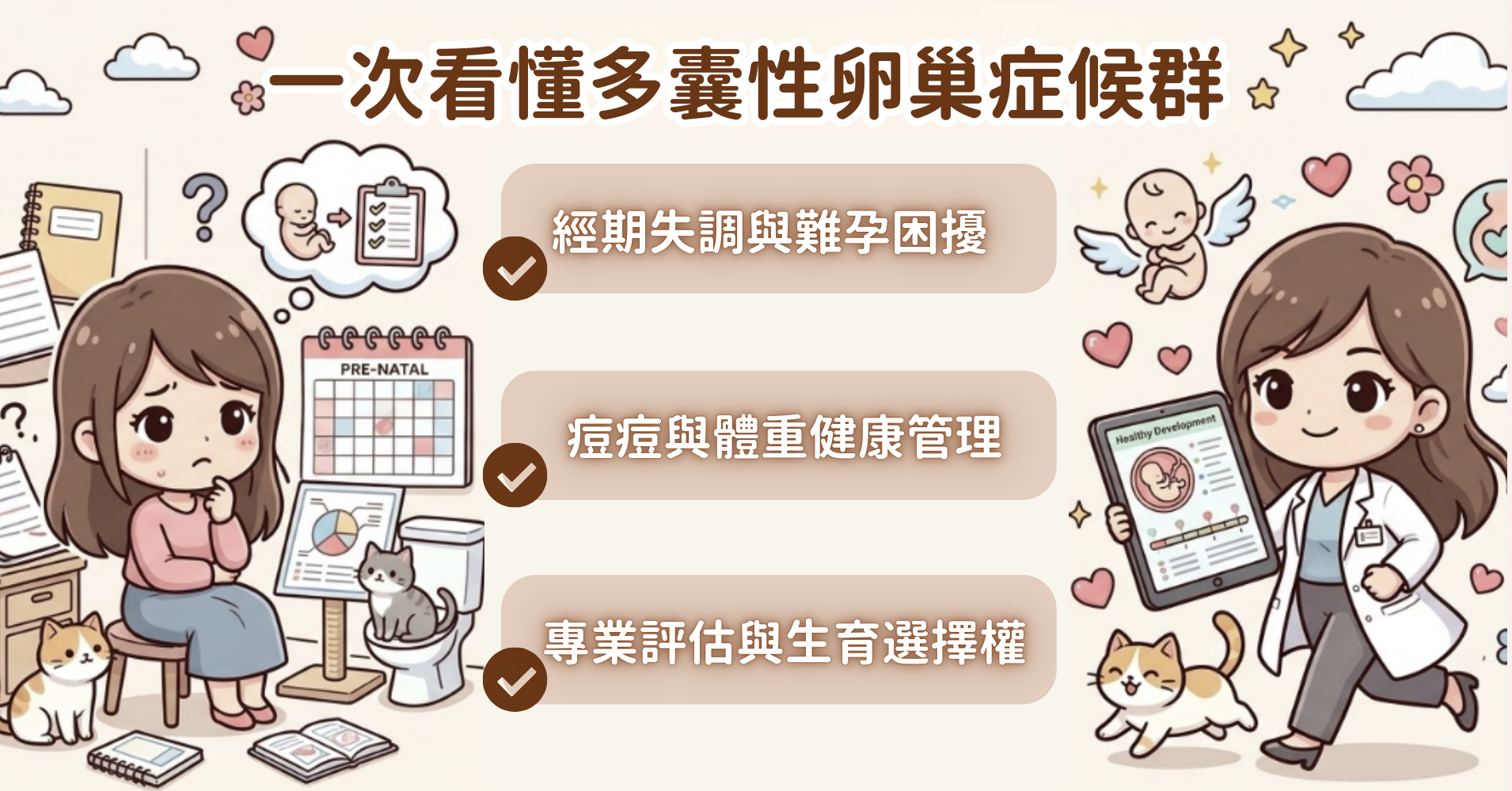 台中新竹竹北婦產科全女醫團隊解決排卵異常與多囊性卵巢症候群PCOS