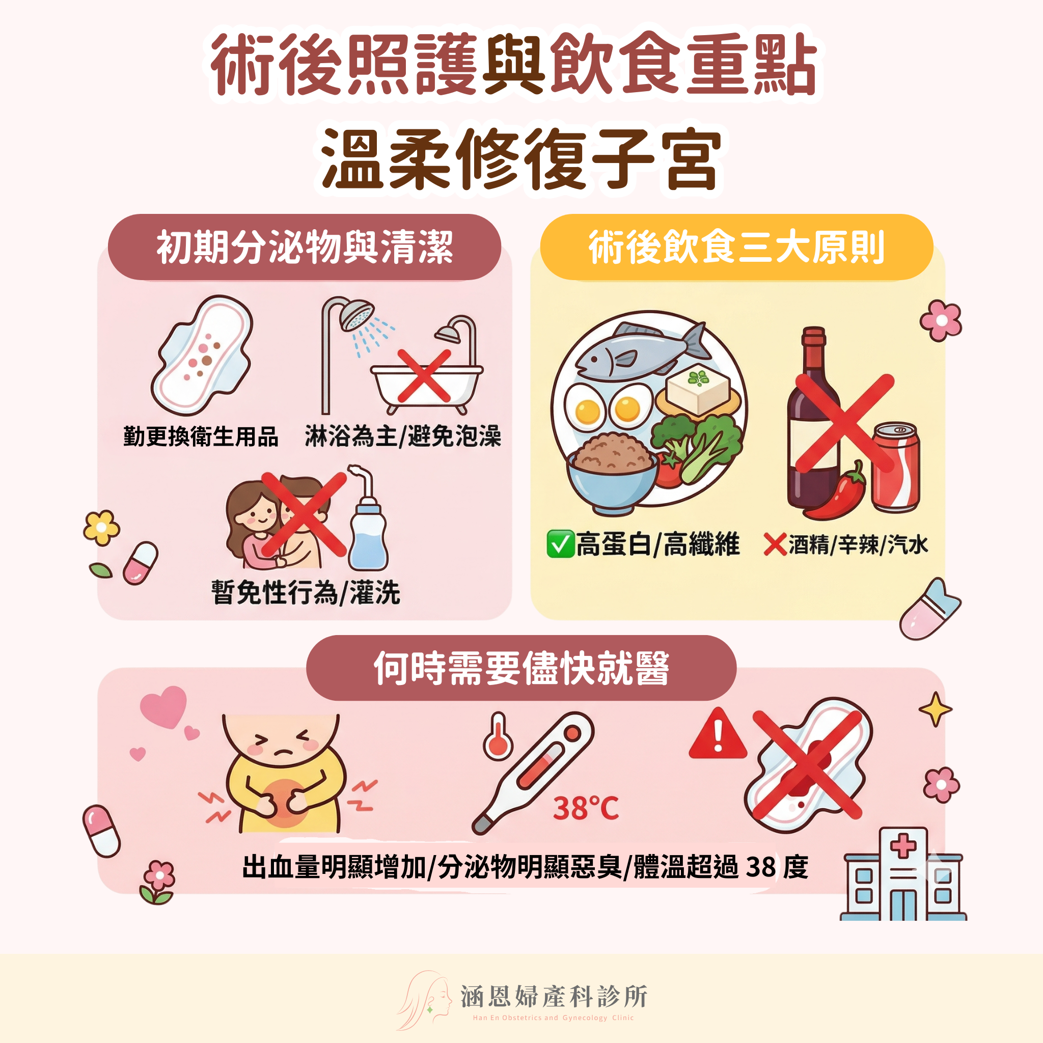 術後照護與飲食重點:讓子宮溫柔修復